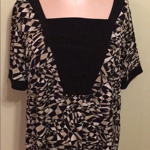 Grey/black blouse no name 2x